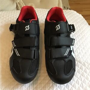 Peloton Cycling Shoes for Peloton Bike Black and Red Size 40 M-7 W-9